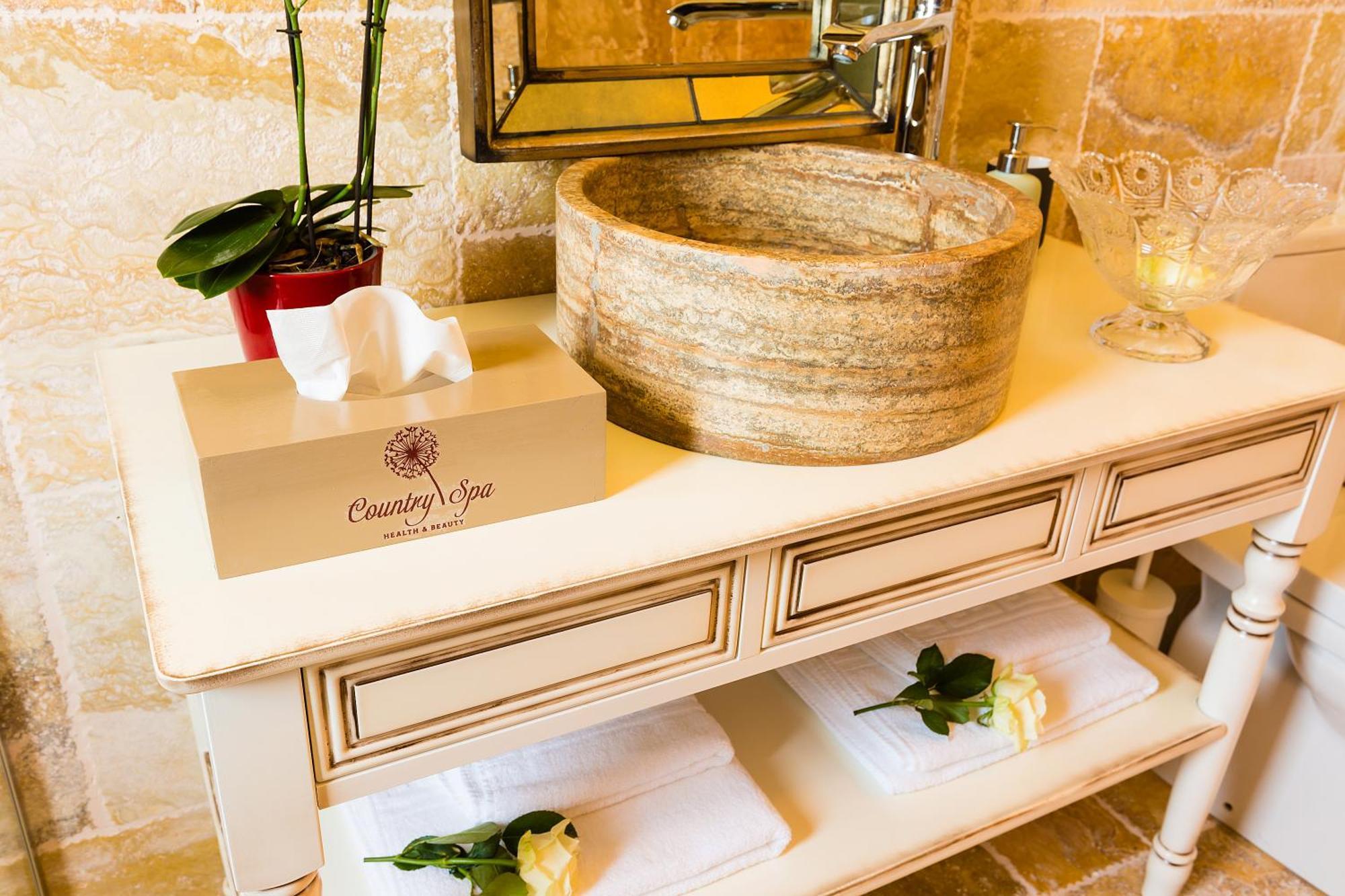 Country Spa Retreat Snagov Luaran gambar A stone sink